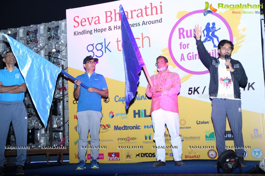 Run For Girl Child by Seva Bharathi at Gachibowli Stadium, Hyderabad