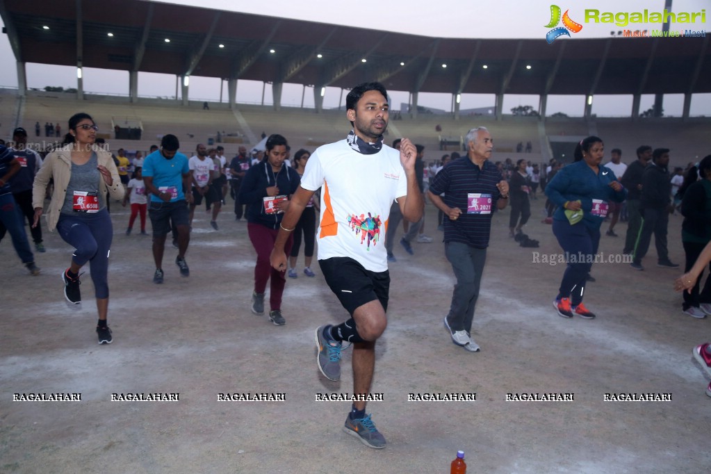 Run For Girl Child by Seva Bharathi at Gachibowli Stadium, Hyderabad