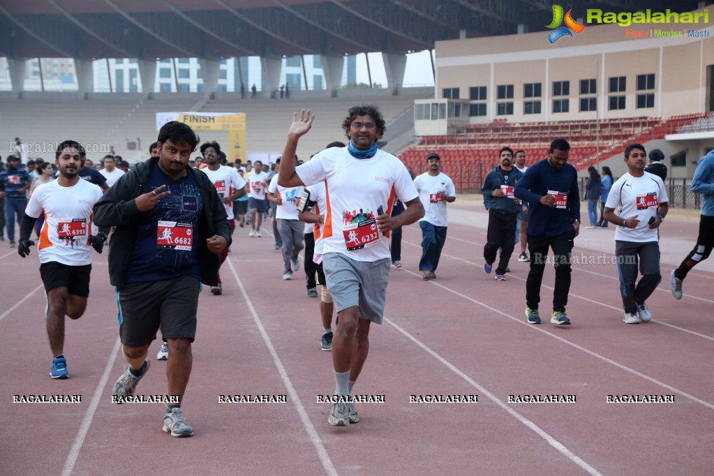 Run For Girl Child by Seva Bharathi at Gachibowli Stadium, Hyderabad