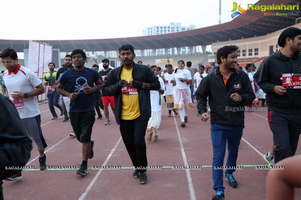 Run For Girl Child by Seva Bharathi at Gachibowli Stadium, Hyderabad