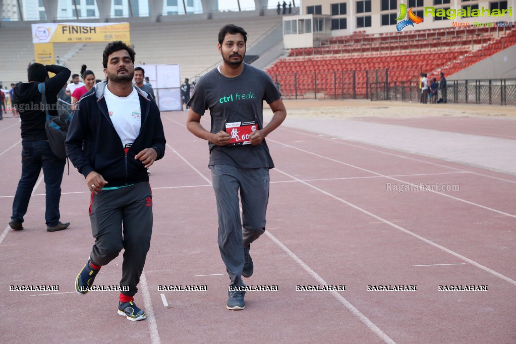 Run For Girl Child by Seva Bharathi at Gachibowli Stadium, Hyderabad