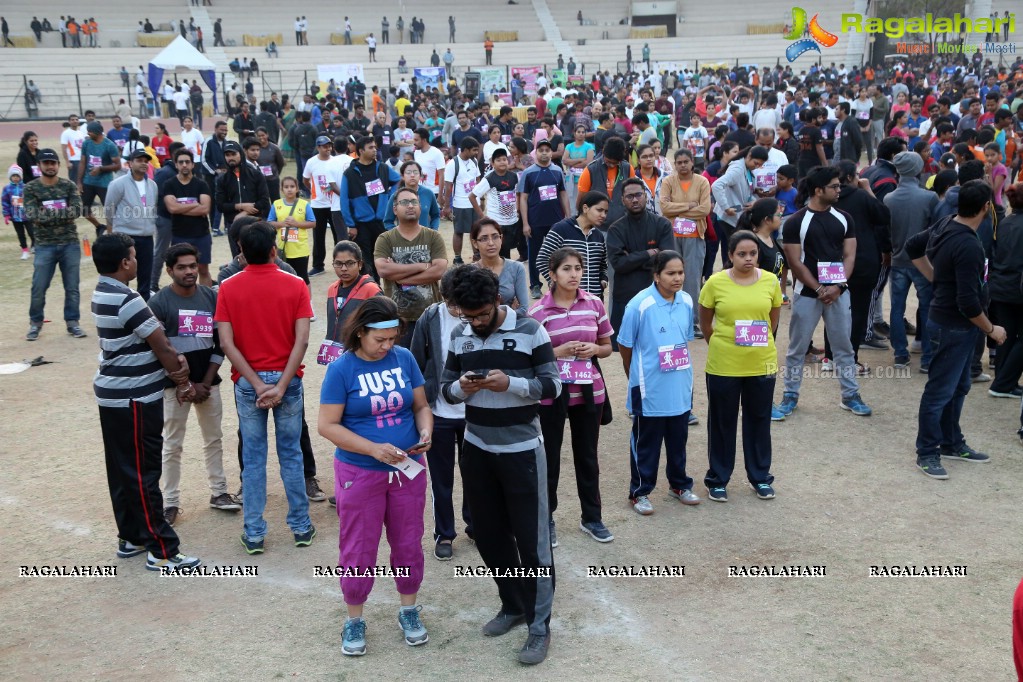 Run For Girl Child by Seva Bharathi at Gachibowli Stadium, Hyderabad