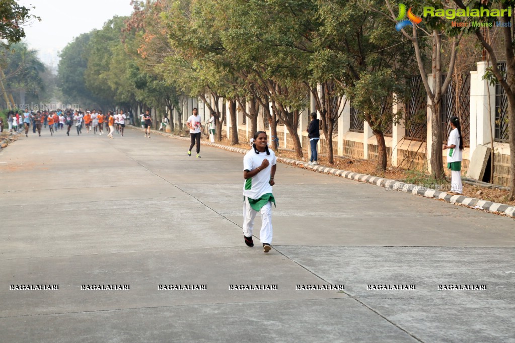 Run For Girl Child by Seva Bharathi at Gachibowli Stadium, Hyderabad