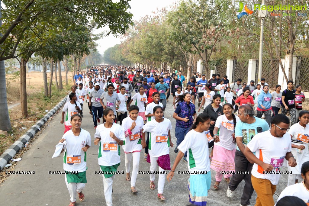 Run For Girl Child by Seva Bharathi at Gachibowli Stadium, Hyderabad