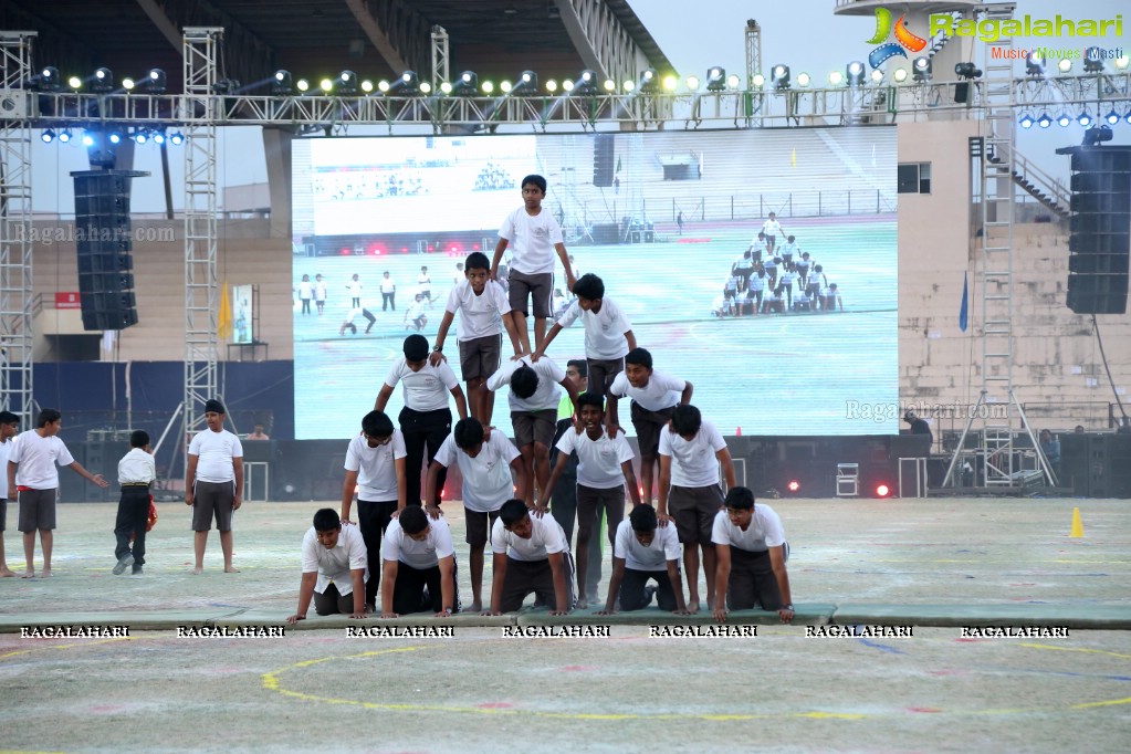 The Gaudium School 3rd Annual Sports Day at GMC Balayogi Stadium, Gachibowli