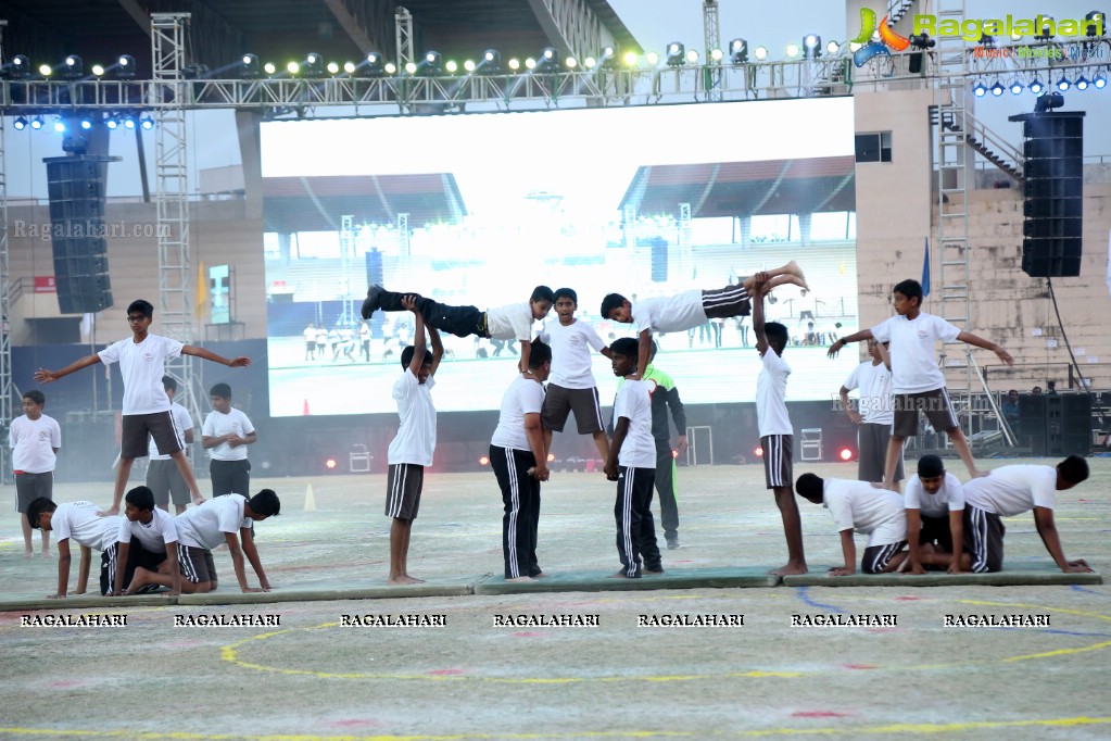 The Gaudium School 3rd Annual Sports Day at GMC Balayogi Stadium, Gachibowli