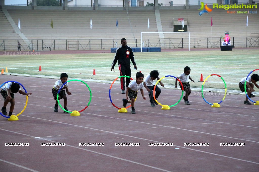 The Gaudium School 3rd Annual Sports Day at GMC Balayogi Stadium, Gachibowli