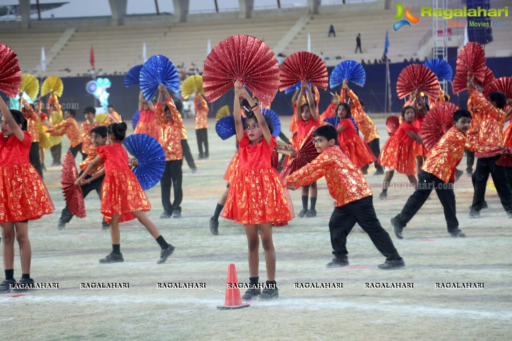 The Gaudium School 3rd Annual Sports Day at GMC Balayogi Stadium, Gachibowli