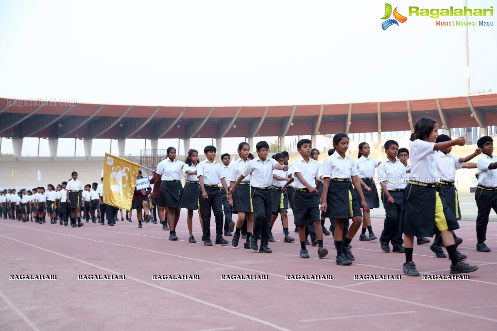 The Gaudium School 3rd Annual Sports Day at GMC Balayogi Stadium, Gachibowli