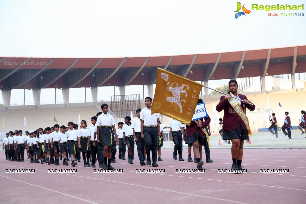 The Gaudium School 3rd Annual Sports Day at GMC Balayogi Stadium, Gachibowli