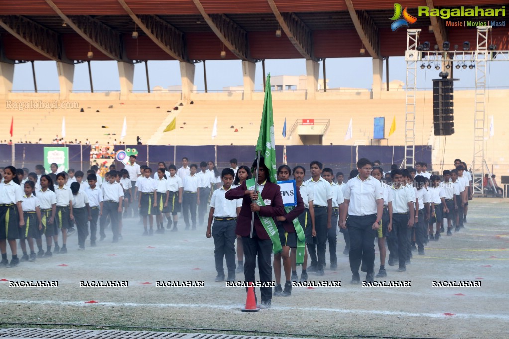 The Gaudium School 3rd Annual Sports Day at GMC Balayogi Stadium, Gachibowli