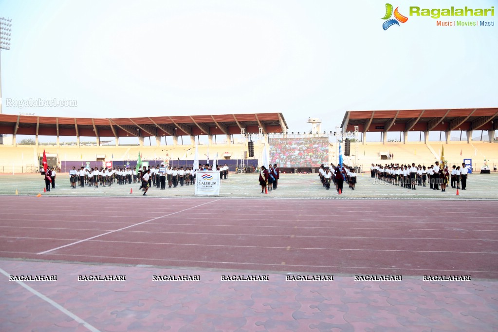 The Gaudium School 3rd Annual Sports Day at GMC Balayogi Stadium, Gachibowli