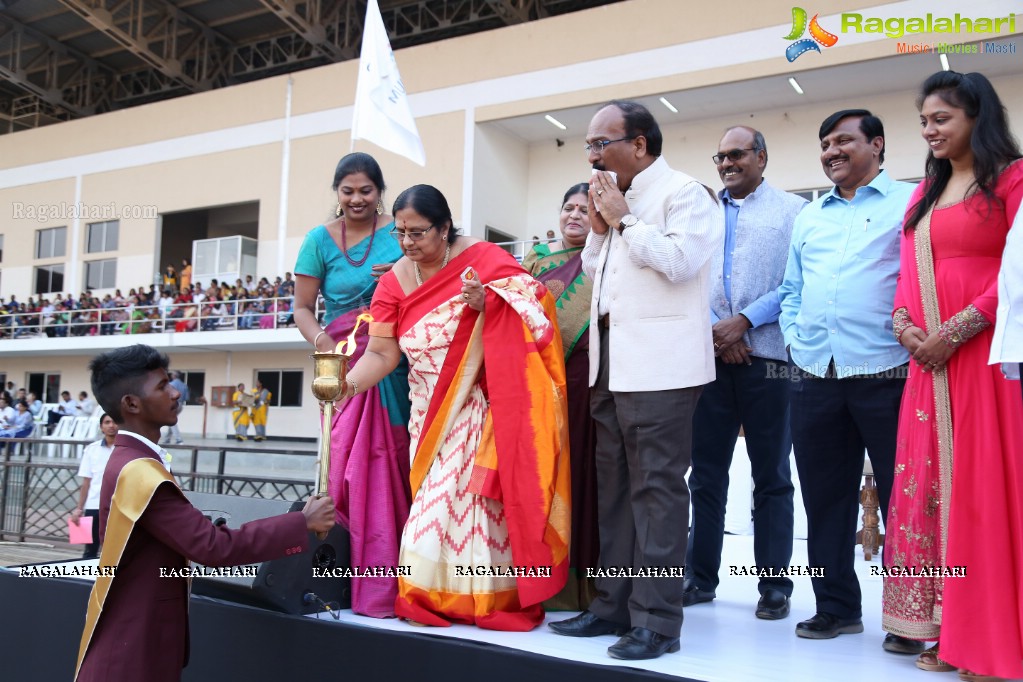 The Gaudium School 3rd Annual Sports Day at GMC Balayogi Stadium, Gachibowli