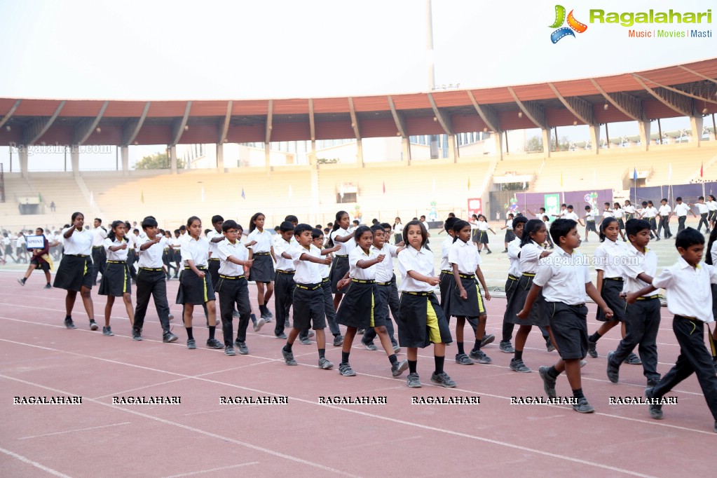 The Gaudium School 3rd Annual Sports Day at GMC Balayogi Stadium, Gachibowli