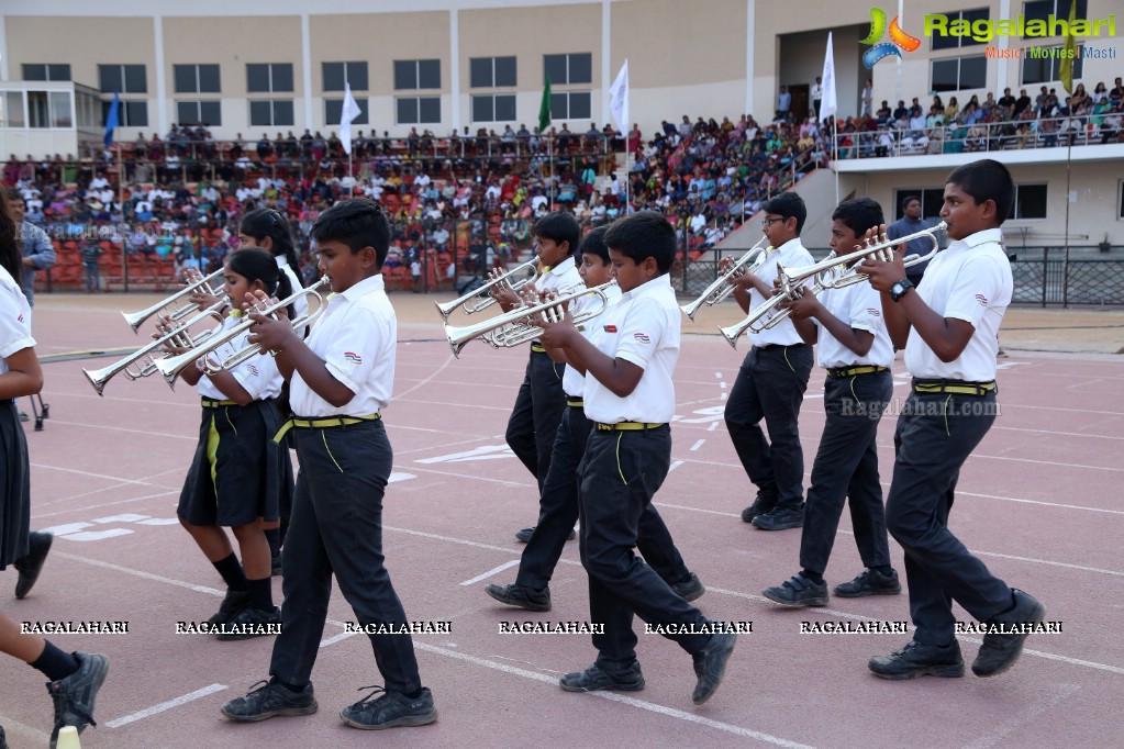 The Gaudium School 3rd Annual Sports Day at GMC Balayogi Stadium, Gachibowli