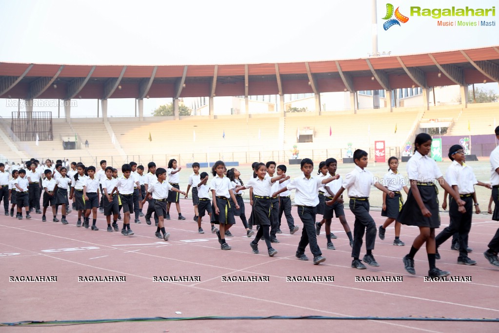 The Gaudium School 3rd Annual Sports Day at GMC Balayogi Stadium, Gachibowli