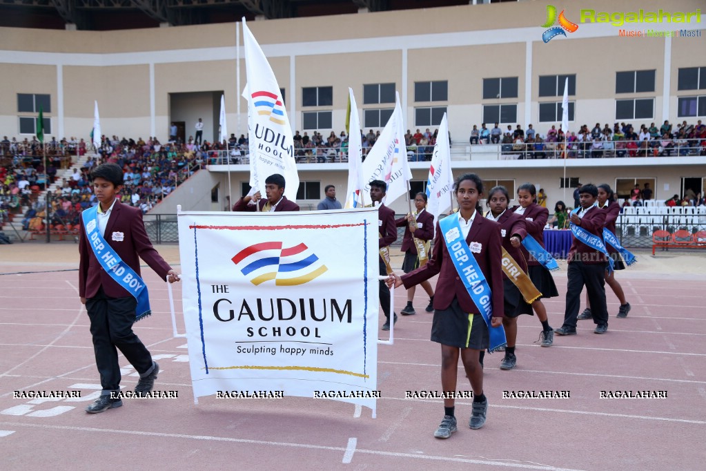 The Gaudium School 3rd Annual Sports Day at GMC Balayogi Stadium, Gachibowli