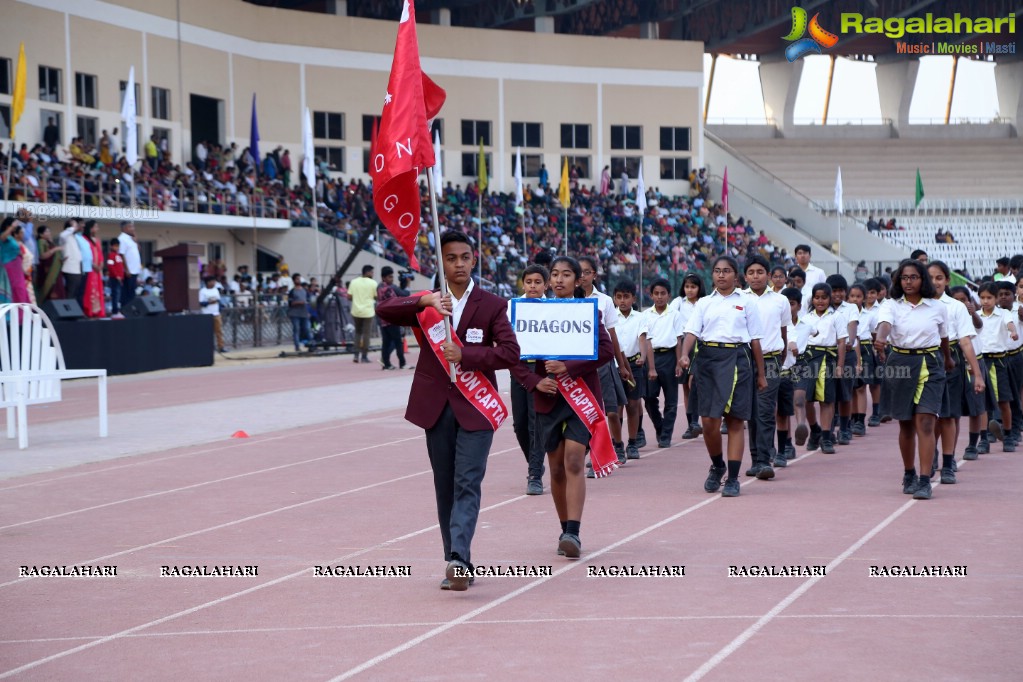 The Gaudium School 3rd Annual Sports Day at GMC Balayogi Stadium, Gachibowli