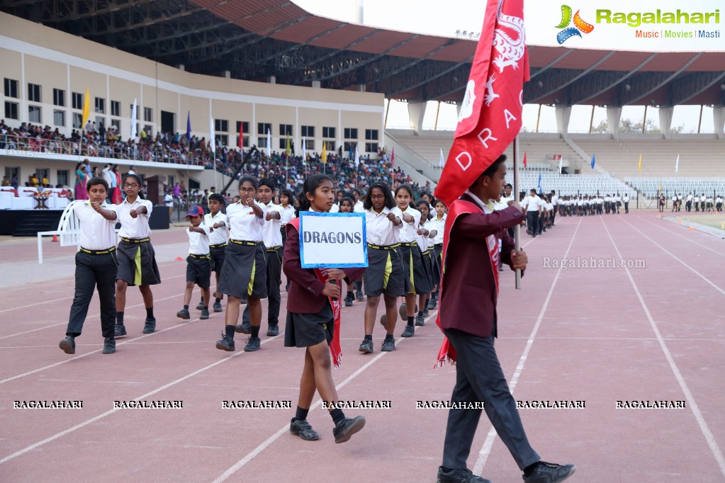 The Gaudium School 3rd Annual Sports Day at GMC Balayogi Stadium, Gachibowli