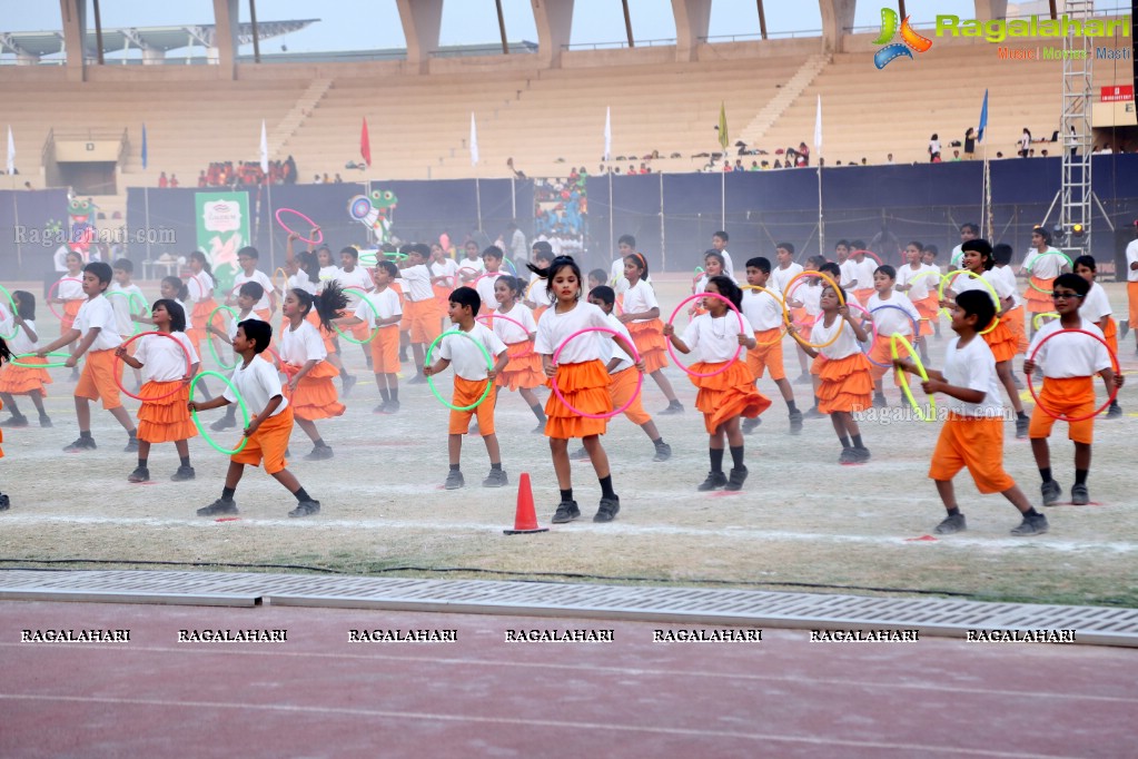 The Gaudium School 3rd Annual Sports Day at GMC Balayogi Stadium, Gachibowli