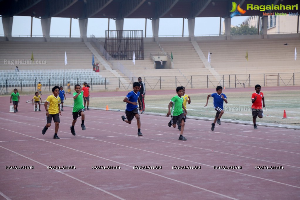 The Gaudium School 3rd Annual Sports Day at GMC Balayogi Stadium, Gachibowli