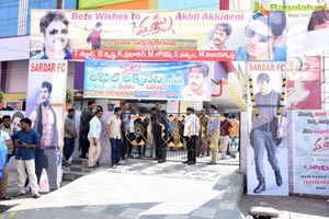 Mr.Majnu Team at Sailaja Theater, Vijayawada