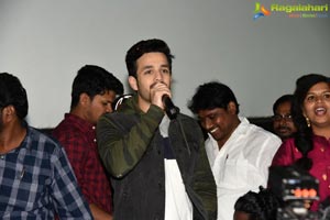 Mr.Majnu Team at Sailaja Theater, Vijayawada