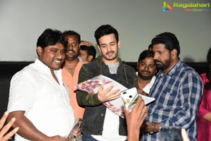 Mr.Majnu Team at Sailaja Theater, Vijayawada