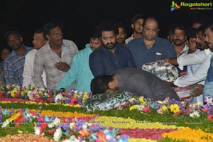 Jr NTR, Kalyan Ram Pay Tribute to NTR at NTR Ghat