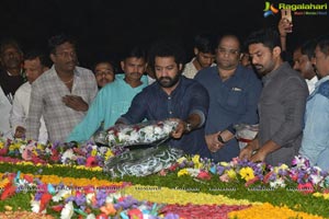 Jr NTR, Kalyan Ram Pay Tribute to NTR at NTR Ghat