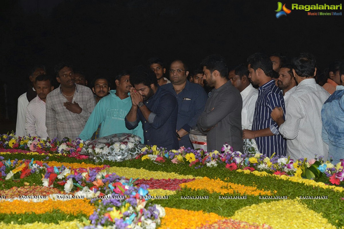 NTR's 23rd Death Anniversary - Jr NTR, Kalyan Ram Pay Tribute at NTR Ghat