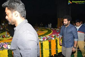 Jr NTR, Kalyan Ram Pay Tribute to NTR at NTR Ghat