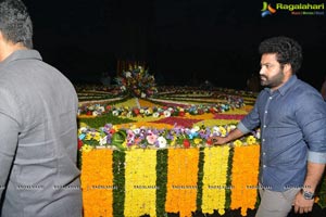 Jr NTR, Kalyan Ram Pay Tribute to NTR at NTR Ghat