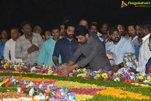 Jr NTR, Kalyan Ram Pay Tribute to NTR at NTR Ghat