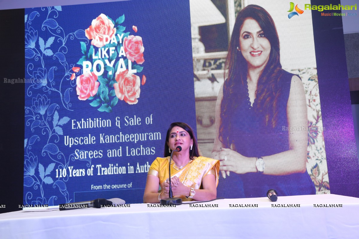 Beena Kannan Press Meet About Exhibition & Sale of Upscale Kanchipuram Sarees and Lachas at Hotel Avasa, Madhapur, Hyderabad