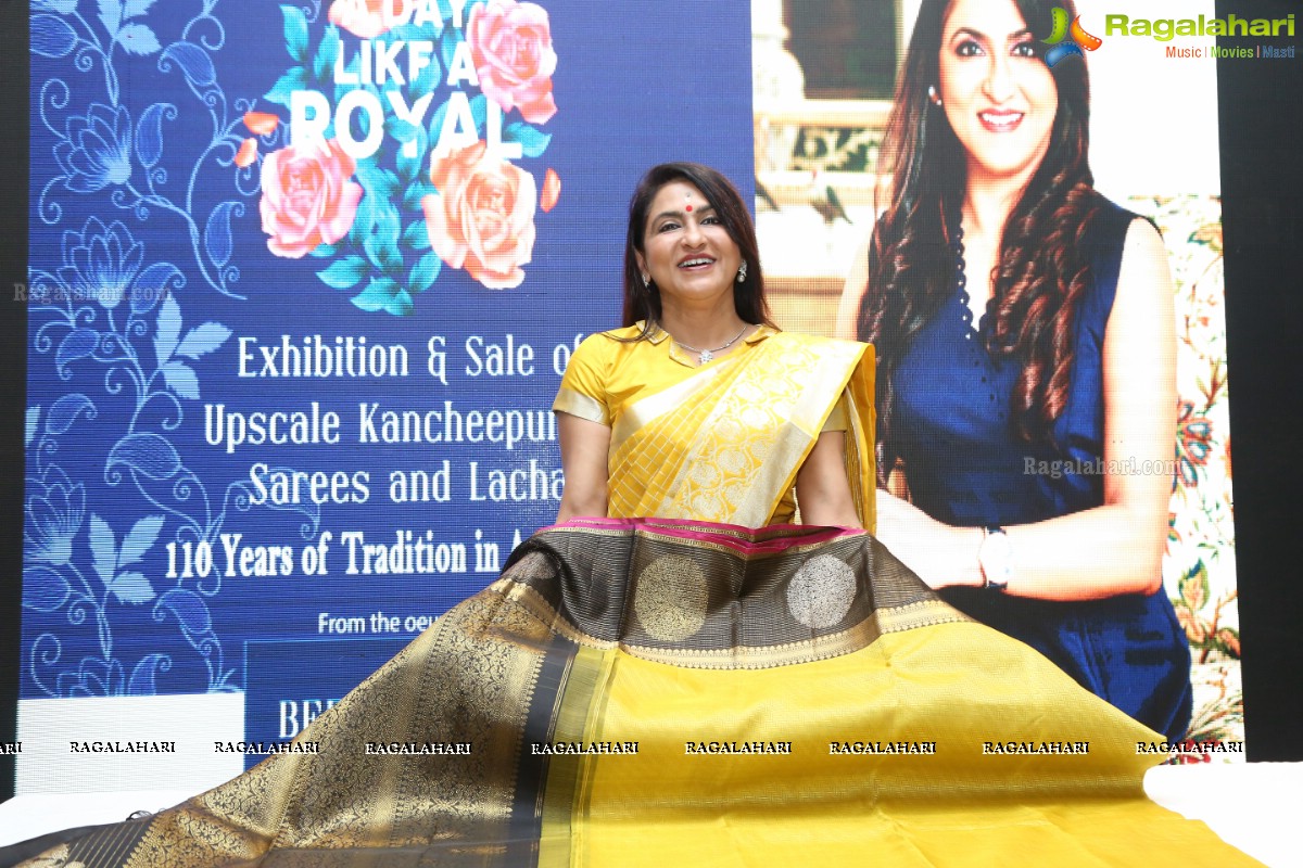Beena Kannan Press Meet About Exhibition & Sale of Upscale Kanchipuram Sarees and Lachas at Hotel Avasa, Madhapur, Hyderabad