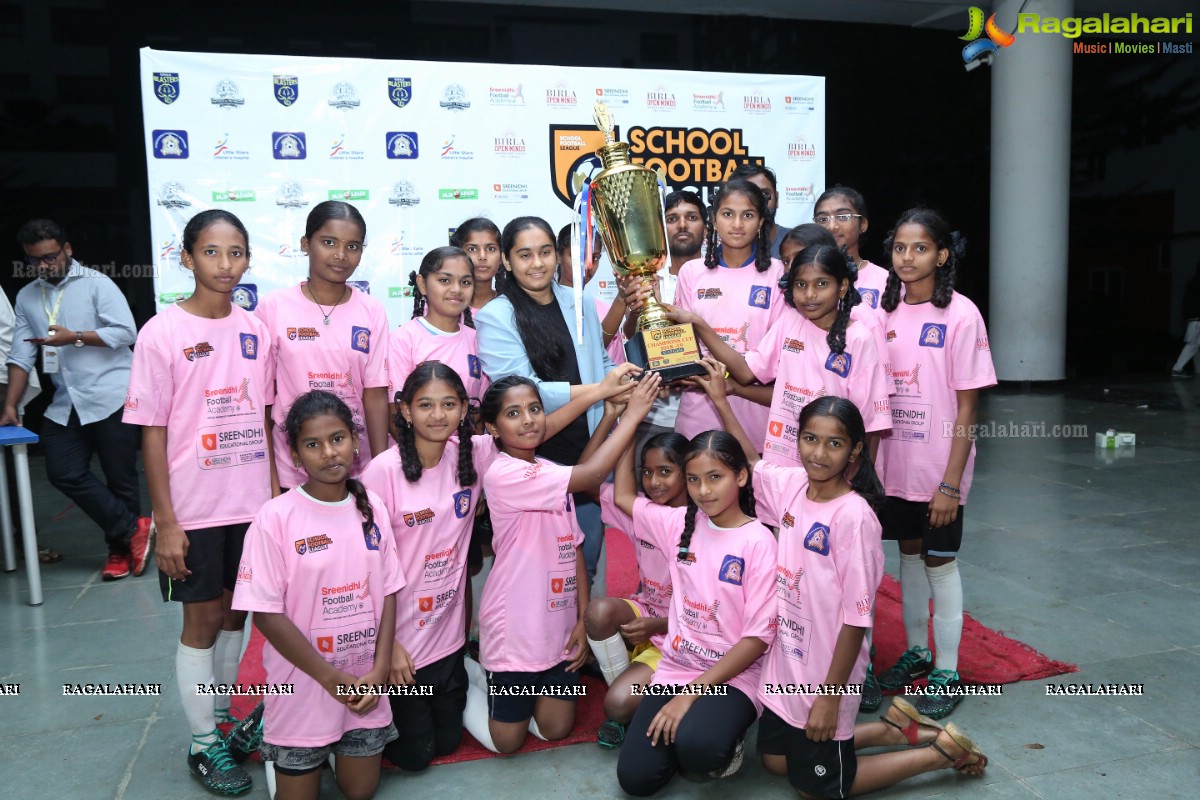 School Football League Girls Final at Birla Open Minds School, Gachibowli, Cyberabad