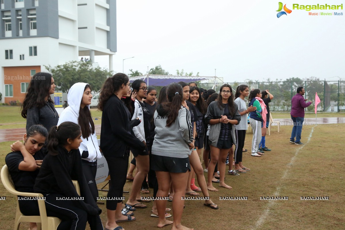 School Football League Girls Final at Birla Open Minds School, Gachibowli, Cyberabad