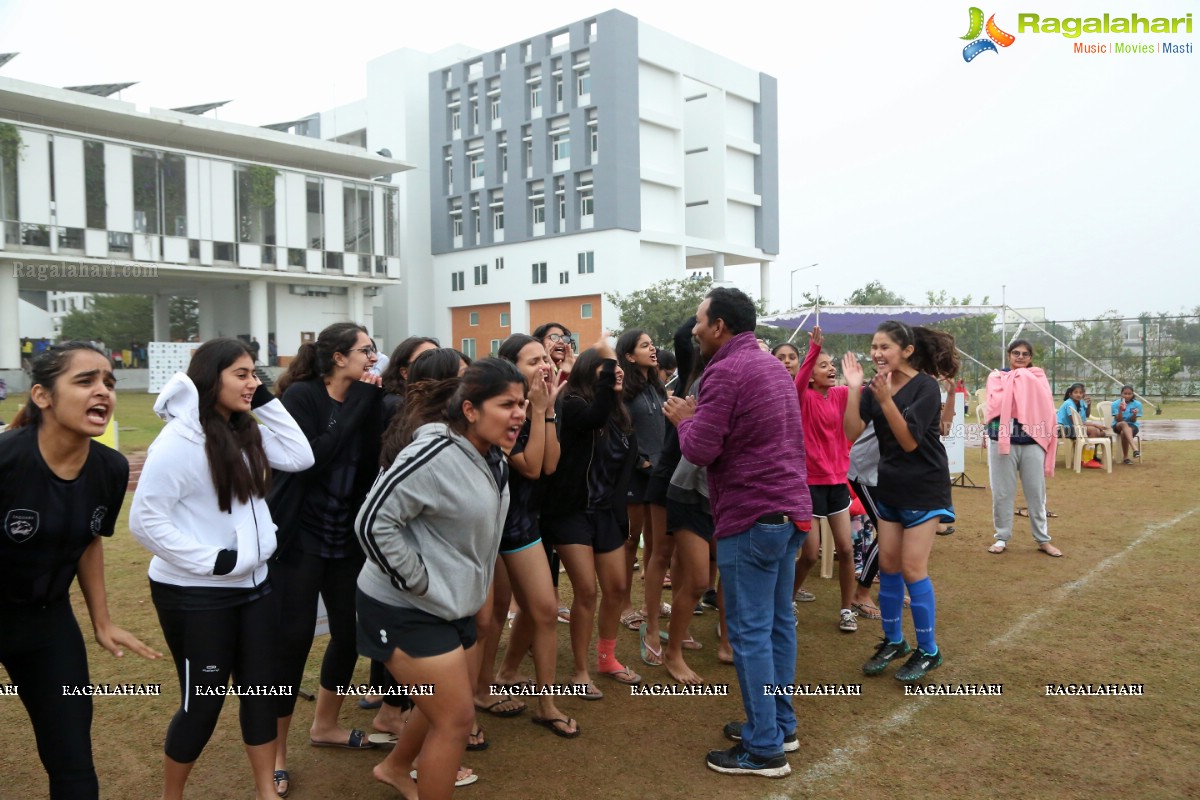 School Football League Girls Final at Birla Open Minds School, Gachibowli, Cyberabad