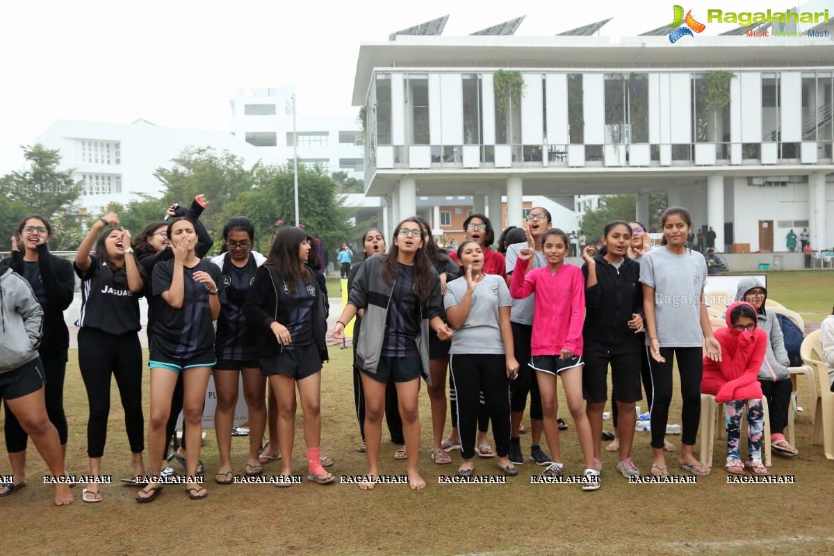 School Football League Girls Final at Birla Open Minds School, Gachibowli, Cyberabad