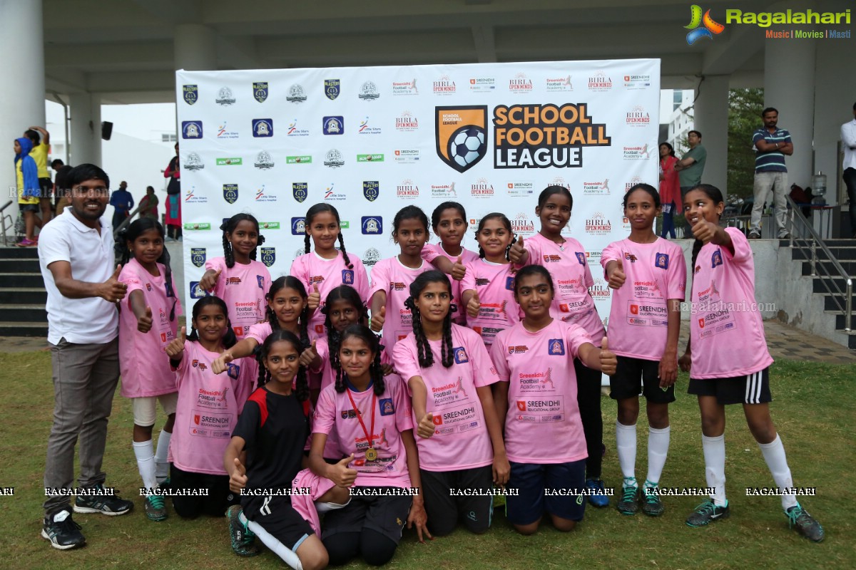 School Football League Girls Final at Birla Open Minds School, Gachibowli, Cyberabad