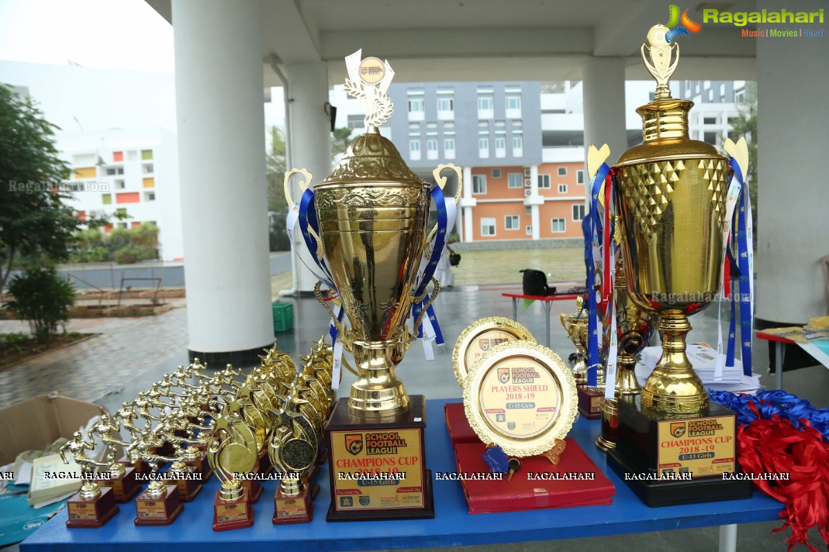 School Football League Girls Final at Birla Open Minds School, Gachibowli, Cyberabad