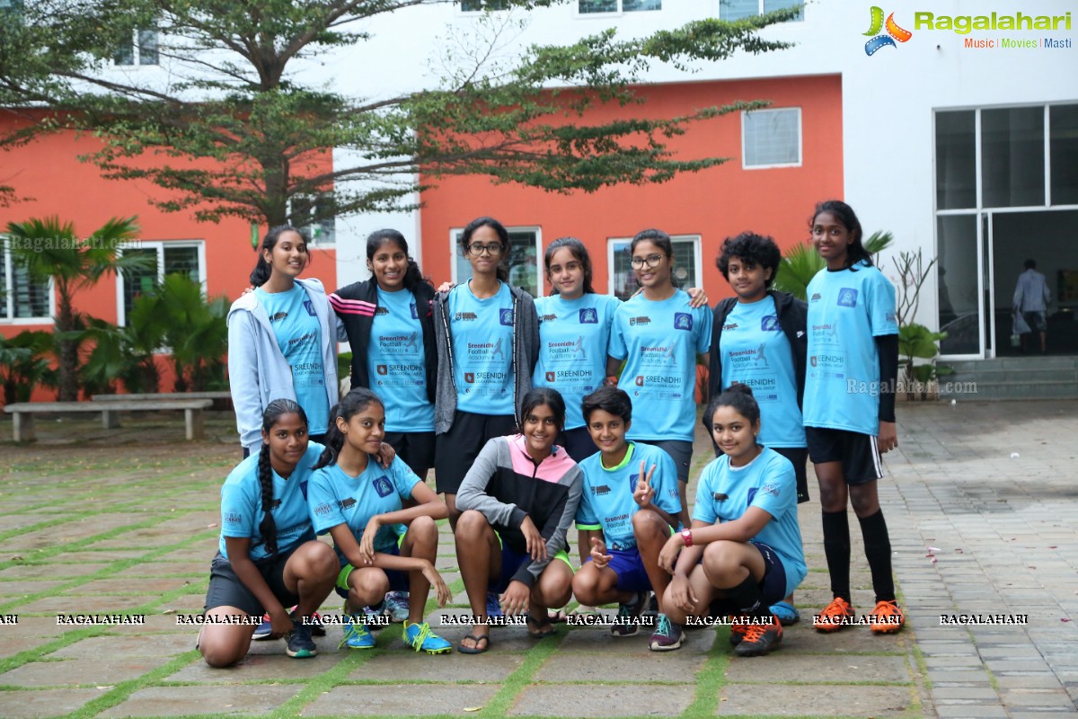 School Football League Girls Final at Birla Open Minds School, Gachibowli, Cyberabad