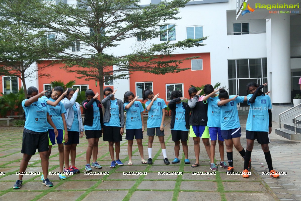 School Football League Girls Final at Birla Open Minds School, Gachibowli, Cyberabad