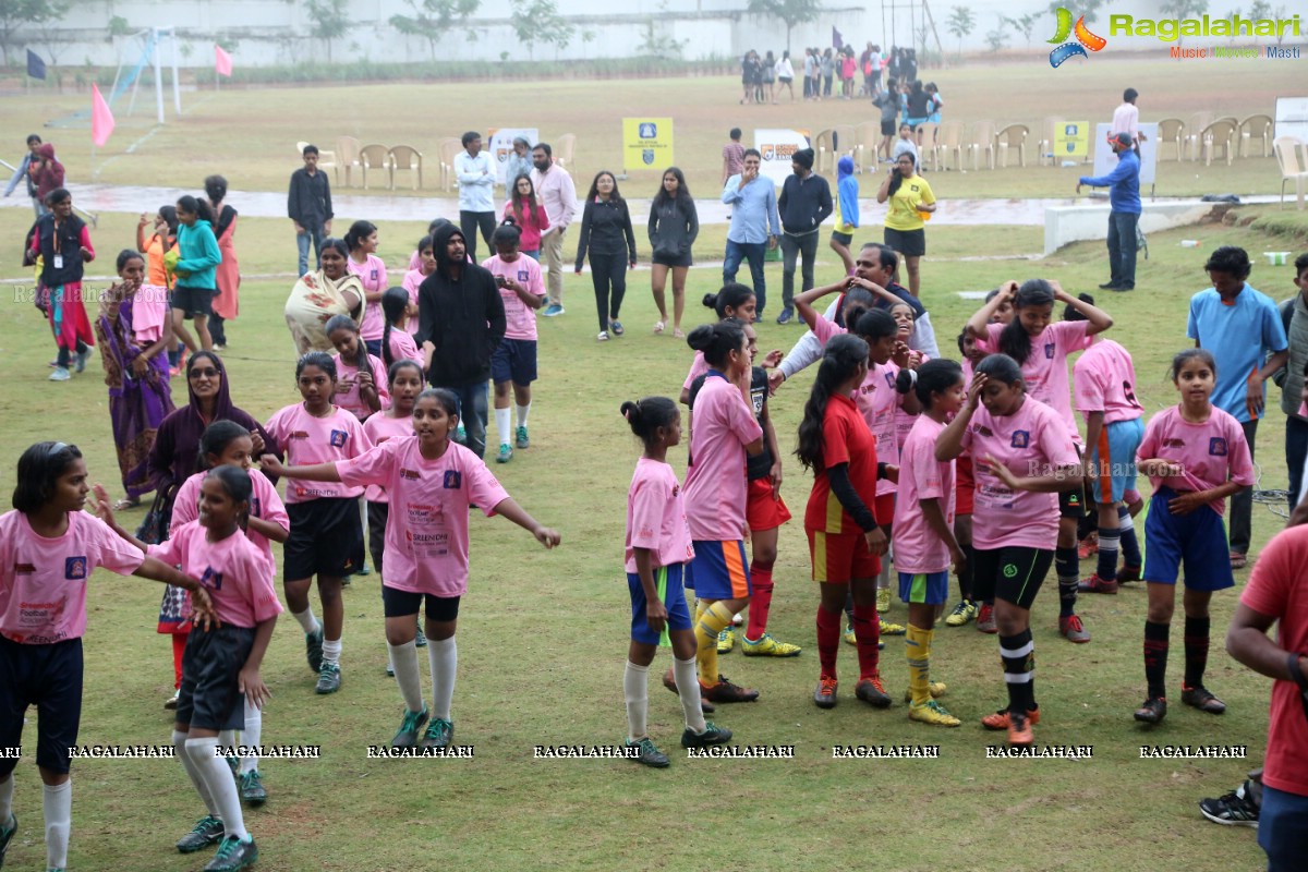 School Football League Girls Final at Birla Open Minds School, Gachibowli, Cyberabad