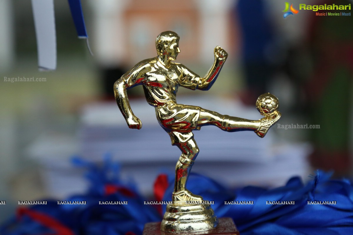 School Football League Girls Final at Birla Open Minds School, Gachibowli, Cyberabad