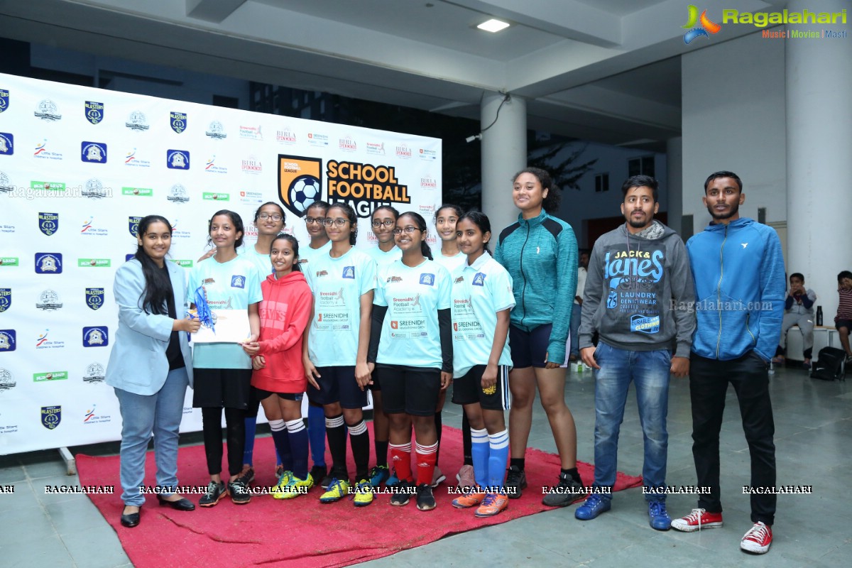 School Football League Girls Final at Birla Open Minds School, Gachibowli, Cyberabad