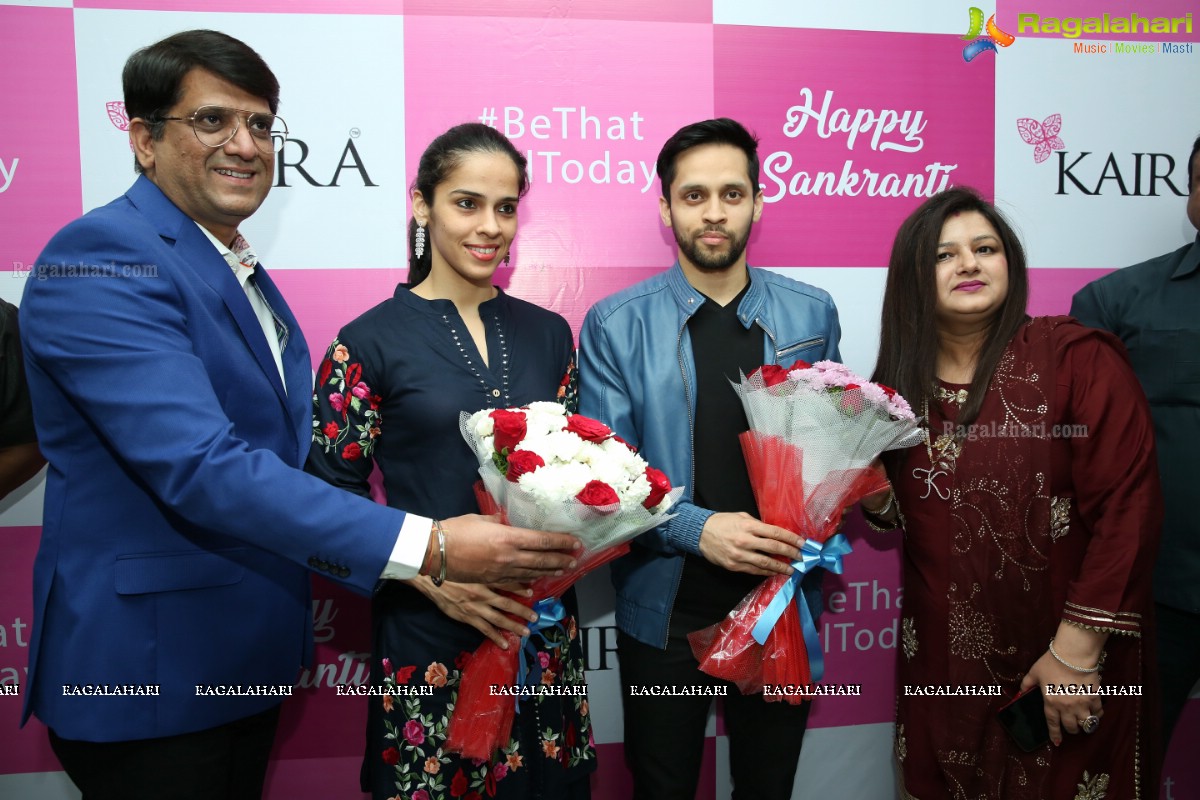 Saina Nehwal & Parupalli Kashyap Launch Kaira’s 111th Store at Saratha City Capital Mall, Kondapur