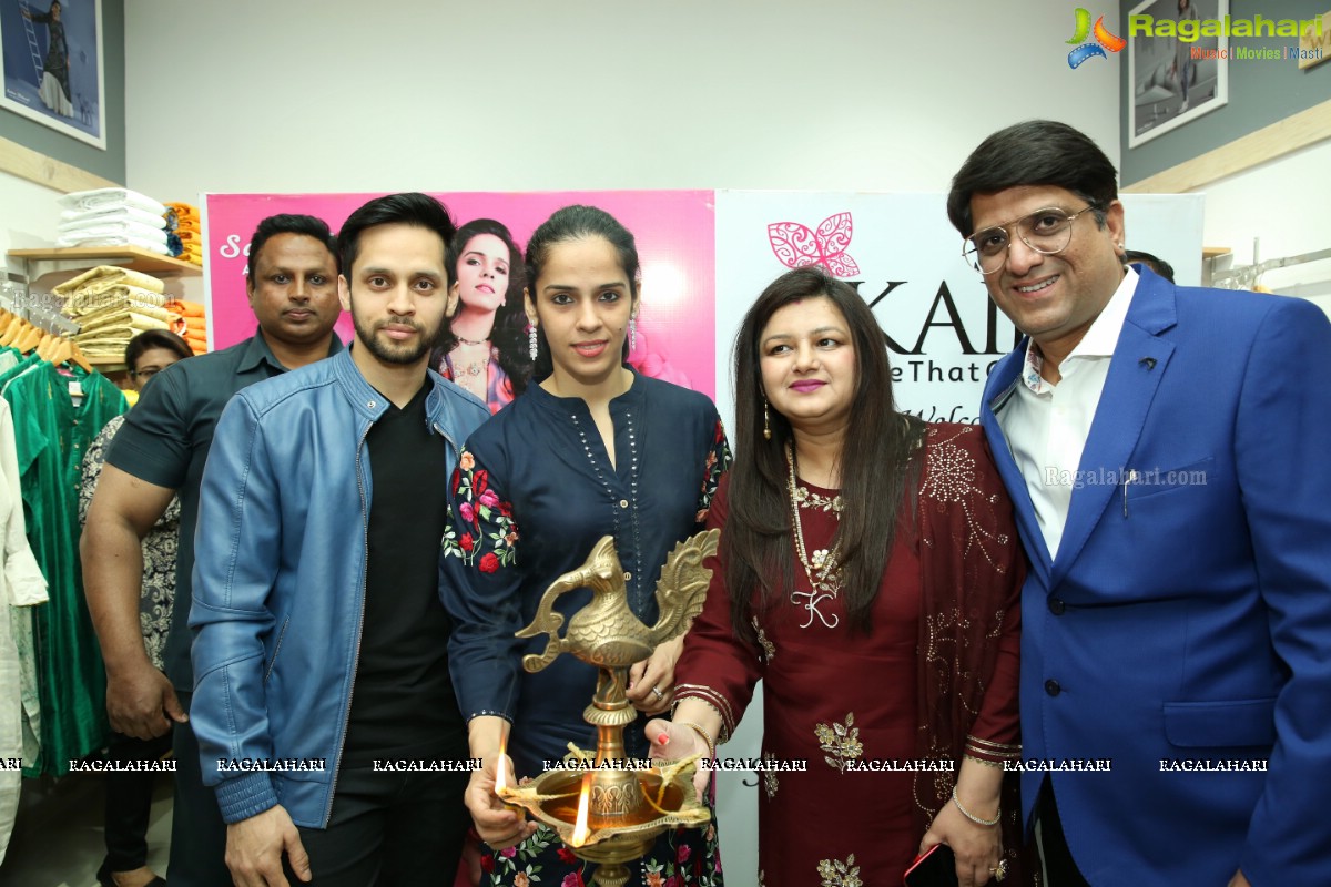 Saina Nehwal & Parupalli Kashyap Launch Kaira’s 111th Store at Saratha City Capital Mall, Kondapur