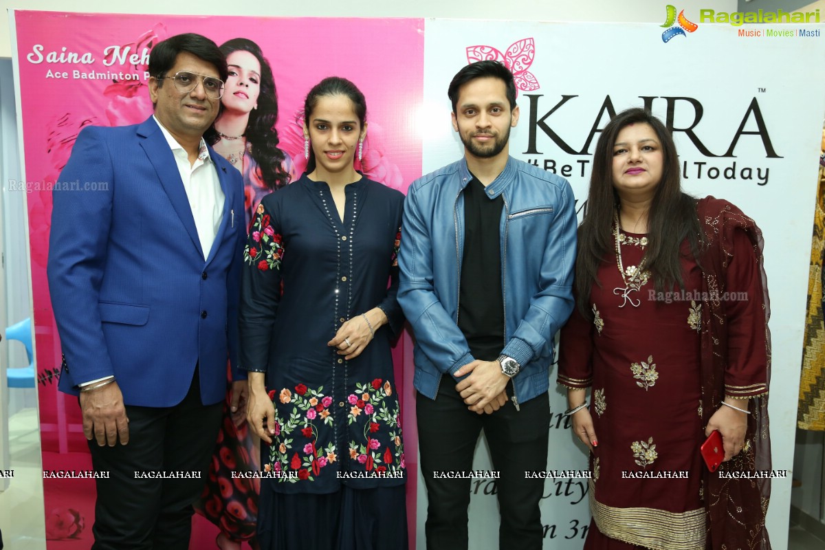 Saina Nehwal & Parupalli Kashyap Launch Kaira’s 111th Store at Saratha City Capital Mall, Kondapur